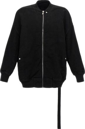 Rick Owens Black Jumbo Flight Bomber Jacket