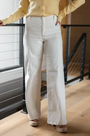 Free People We The Free Libre Wide Leg Jeans In Island Lights
