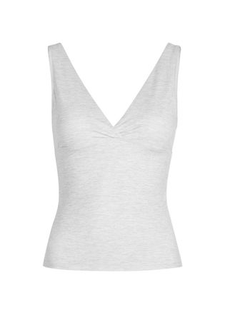 Tala Dayflex V-neck Stretch-jersey Vest - Grey - S (UK8-10 / S)
