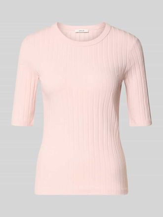 OPUS T-Shirt in Ripp-Optik Modell Savka in Hellrosa, Gr&ouml;&szlig;e 36