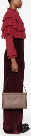 Etro Womens Clutch Talk Brown Pvc Bags