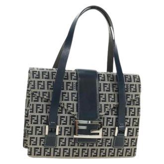 Fendi Pre-owned Vintage Shoulder Bag - Dames - Pre-owned - Blauw - Maat: ONE Size Leer