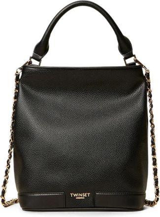 Twinset Bucket Bag - Dames - Handtassen - Zwart - ONE Size - Leer - Tassen