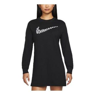Nike (WMNS) Nike AS W Nike Sportswear LS DRESS SPRT DAISY Black DM6318-010