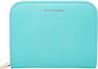 Tiffany & Co. Tiffany Blue Leather Wallet (Bi-Fold) (Pre-Owned)