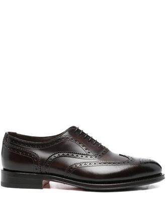 Santoni Oxford brogue in pelle - Nero