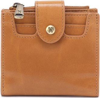Hobo Dunn Leather Compact Wallet in Natural at Nordstrom