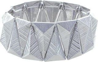 Olivia Welles Elle Geode Stretch Bracelet in Silver at Nordstrom Rack