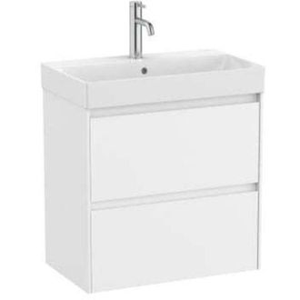 Roca Roca - Pack Unik Mueble Base Compacto De 2 Cajones + Lavabo Ona Color: Blanco Mate - Medidas: 600x360x645 Mm
