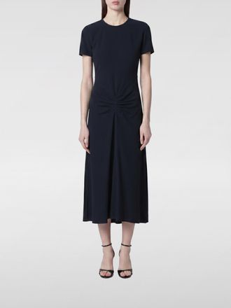 Victoria Beckham Midi Jersey Sheath Dress with Ruched Waist