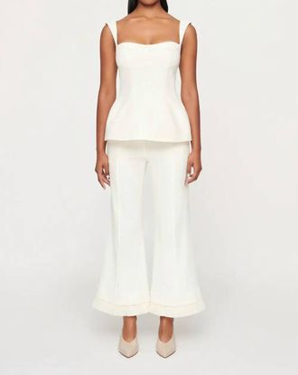 Clea Parker Trouser In Off White