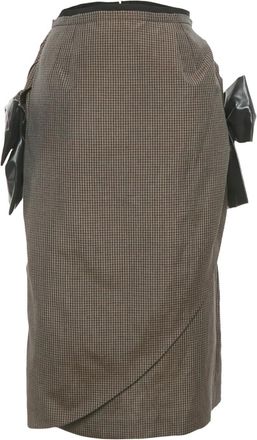 Maison Margiela Gonna con fiocco - Marrone