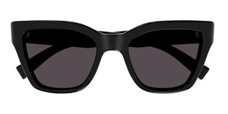 Saint Laurent SL 641 Asian Fit 001 Womens Sunglasses Black Size 52 - Free RX Lenses - Free RX Lenses