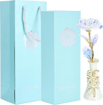 OEM El Regalo Perfecto Para Ella: Exquisitas Flores De Cristal Hechas A Mano, Una Obra De Arte &Uacute;nica, Un S&iacute;mbolo De Amor, Flores Artificiales Que Nunca Se