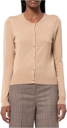 Fracomina Cardigan Regular Fit - Dames - Vesten - Beige - M - Truien & Vesten