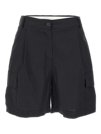 Kaos poplin cotton shorts - Black