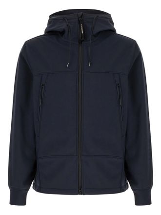C.P. Company Blue Nylon Lens Hooded Jacket