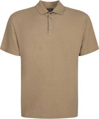 Zanone Hombre, Camisetas, Beige, Talla: 2XL