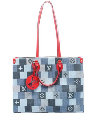 Louis Vuitton 2019 Monogram Denim Onthego GM satchel - Blue