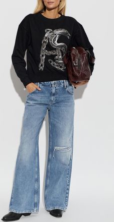 AllSaints Linx Pippa Sweatshirt, Womens, Black