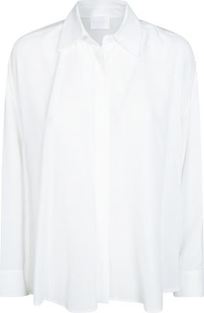 Dondup Oversized Silk-Blend Crepe De Chine Shirt
