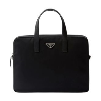 Prada Tassen, Heren, Zwart, ONE Size, Nylon, Laptop Case