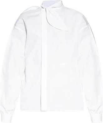 Dsquared2 Dames, Blouses & Shirts, Wit, Maat: 2XS Katoen