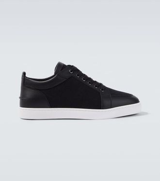 Christian Louboutin Rantulow leather-trimmed twill sneakers