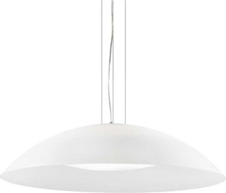 Ideal Lux Ideal Lux Lena - L&aacute;mpara Colgante De Techo De C&uacute;pula Grande Con 3 Luces, Blanca, E27