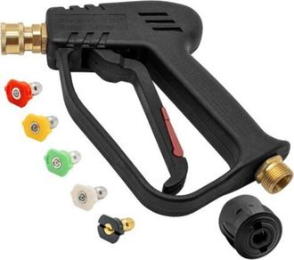 OEM Pistolet De Lavage Haute Pression - 4000 Psi - Compatible Avec Nettoyeurs Haute Pression - 5 Buses R&eacute;glables - 1 Pi&egrave;ce