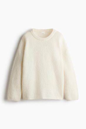 H&M MAMA Pullover aus Mohairmix - Cremefarben