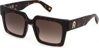 Furla Sfu 837 Zonnebril - Dames - Zonnebrillen - Bruin - 54 MM - Accessoires