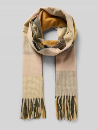 Kurt Beines Schal mit Fransen Modell happy in Beige, Größe 1