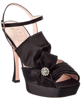 Roger Vivier Satin Platform Sandal