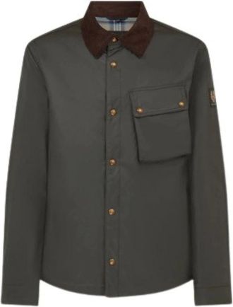 Belstaff Ground Jacket - Heren - Zomerjassen - Groen - 2XL - Katoen - Jassen