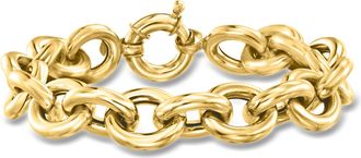 Ross-Simons Italian 18kt Yellow Gold Cable-Chain Bracelet