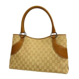 Gucci Pre-owned Handbags, female, Brown, Size: ONE SIZE Pre-owned Vintage Tote Bag