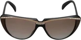 Saint Laurent Pre-owned Acetate sunglasses - Dames - Vintage Accessoires - Zwart - ONE Size - Vintage