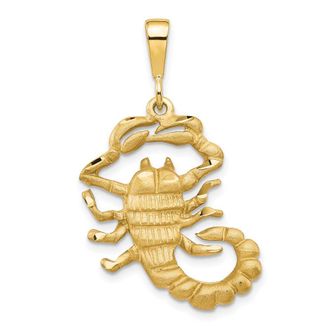 Diamond2Deal 10k Yellow Gold Scorpion Charm