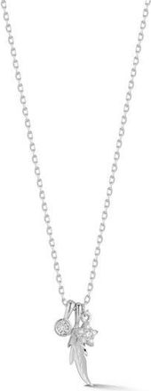 Glaze Jewelry Cubic Zirconia Mixed Charm Pendant Necklace in Silver at Nordstrom Rack