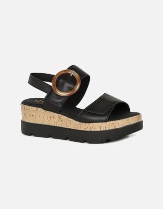 Lotus Womens Cammie Womens Sandals - Black - Size: 8