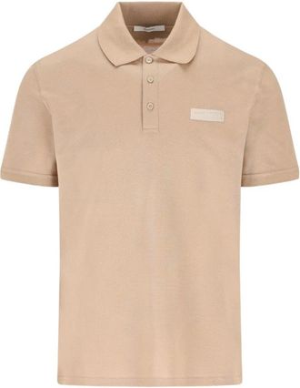 Givenchy Polo van katoen met Parijs grosgrain - Heren - Polos - Beige - S - Katoen - Tops