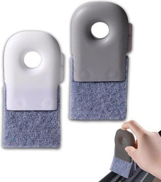 OEM Cepillos De Limpieza Para Marcos De Ventanas De 2 Piezas: Cepillos Multifuncionales Para Ranuras, Huecos Y Esquinas De Puertas Y Ventanas