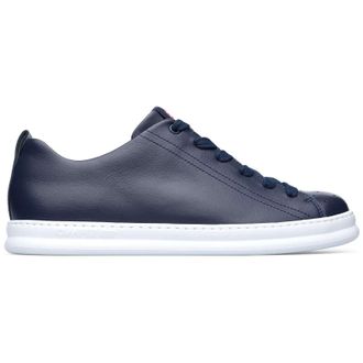 Camper Runner Four K100226 Cowhide Mens Low Top Trainers - Navy - Size:UK 5.5