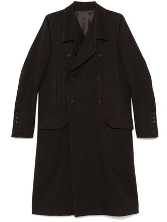 Rick Owens Cappotto Officer - Marrone