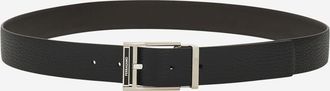 Ferragamo Black Classic Logo Belt