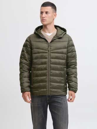 Jack & Jones Steppjacke JACK & JONES JJWEST LIGHT PUFFER HOOD, Herren, Gr. XXL, rosin, Web, Obermaterial: 100% Nylon, Jacken Steppjacke
