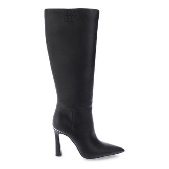 DKNY Womens Carmel Tall Boots in Black Rubber - Size UK 6