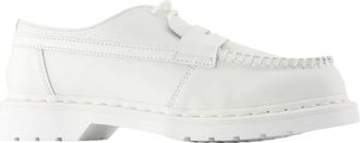 Maison Margiela Witte Leren Loafers - Penton Stijl - Heren - Loafers - Wit - 44 EU - Leer - Schoenen