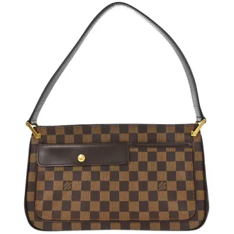 Louis Vuitton Aubagne Damier Brown Canvas Handbag (Pre-Owned)